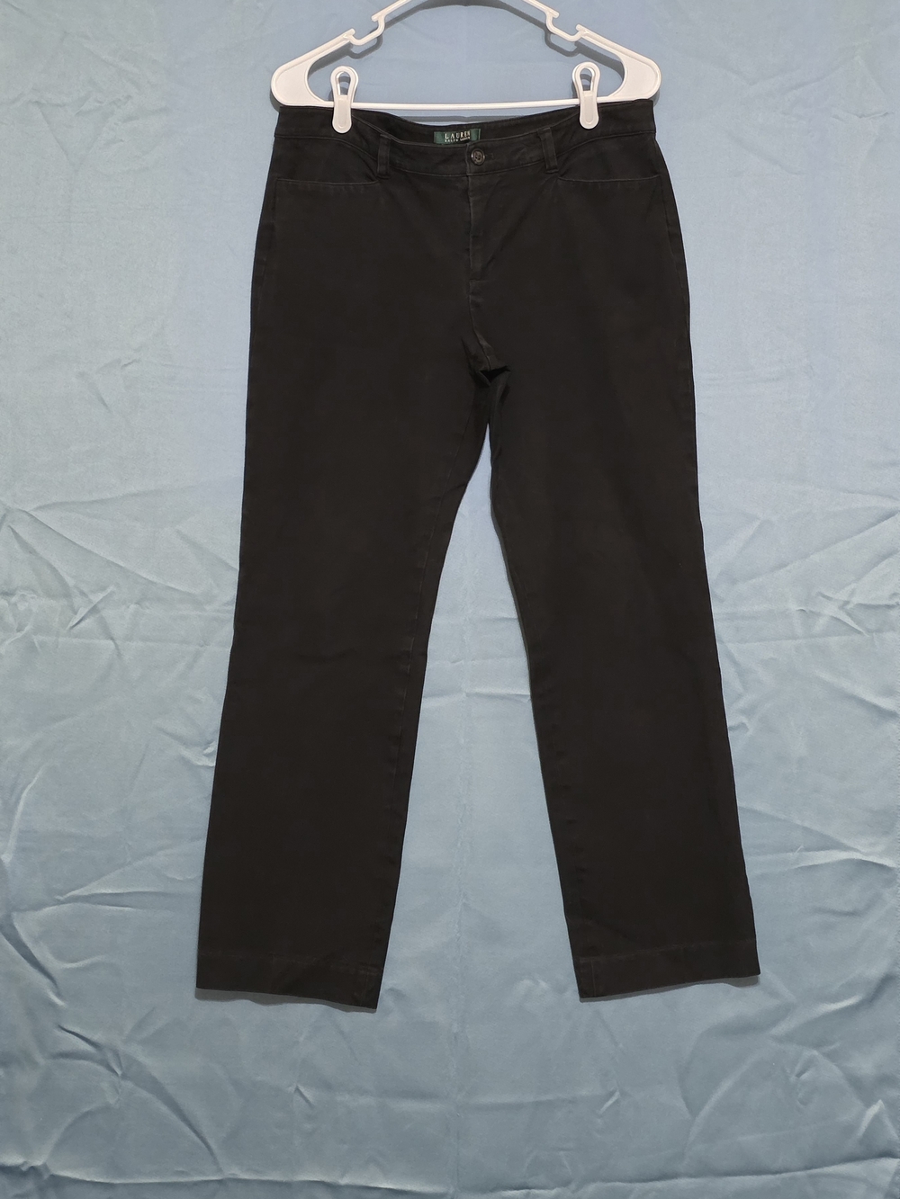 Lauren Ralph Lauren Adelle Black Straight-Leg Women's Pants